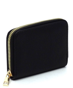 Fashion Solid Color Mini Wallet AD017 BLACK/